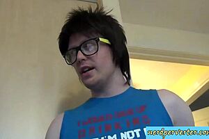 Nerd Fucks Brunette Secretary