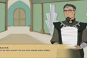 Anime trainer engages in intense war sex with big tits