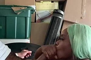 Neighbor Helps with Move, Receives Thanks. Gay facial deepthroat action.