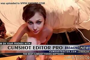 Incredible Amateur Cutie Giving Handjob And Cumshot On Webcam 😍