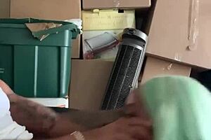 Neighbor Helps with Move, Receives Thanks. Gay facial deepthroat action.