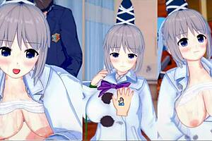 Touhou Mononobe No Futo Tit Rubbing 3D CG Anime