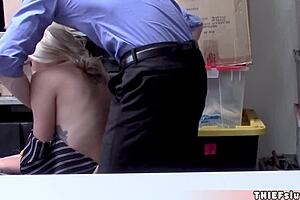 this shy blonde shoplifter teen 18+ got me all nervous, man