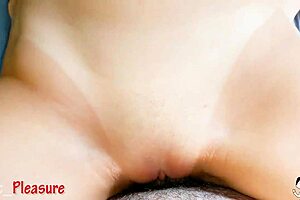 petite college girl gets huge cum on her pussy from me