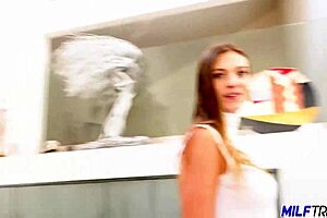 Horny milf Kenzie Love cums hard on that big dick