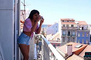 indian milf angel constance strips for playboy in solo undressing