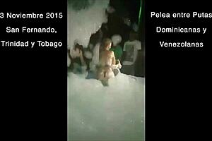 Venezuelan And Dominican Whores Fight At Caribbean Party Night Club