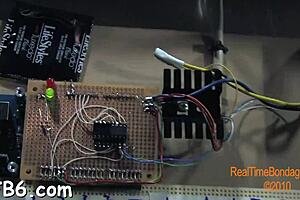 Gal Inside Cage Receives Rough Blowjob from Femdom