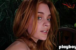 hairy pussy redhead celeste rasmussen posed naked curvy body