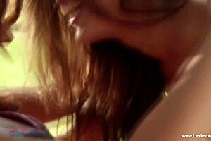 kissing sensual lesbians are loving their fun life together