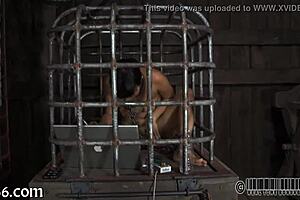 She's gagged and bound for punishment!