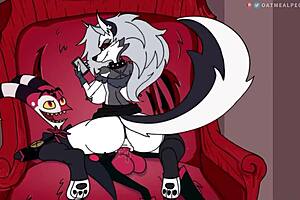 loona from helluva boss getting wild with stepdad, oh man, it’s crazy fun