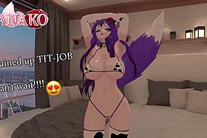 i cosplay as raiden shogun, let you chain me up for a sloppy tit fuck 😈