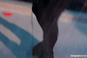 Wet Party Dancers Engage In Group Fingering Fun