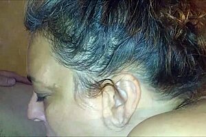 I let this chubby POF slut suck my cock, but she couldn't make me cum no matter how hard she tried.