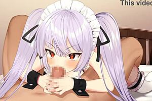 Akuma Rou-Chan Stars in Wild Hentai Blowjob Scene