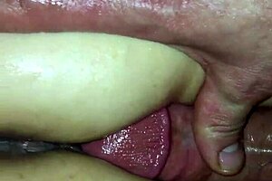 Big dick teases tight ass in assjob session, building up to intense action