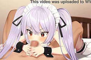 Akuma Rou-Chan Stars in Wild Hentai Blowjob Scene