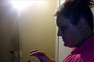 I let this chubby POF slut suck my cock, but she couldn't make me cum no matter how hard she tried.