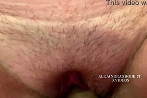 Pregnant wife gets horny, deepthroats and fucks boyfriend's friend hard for cumshot