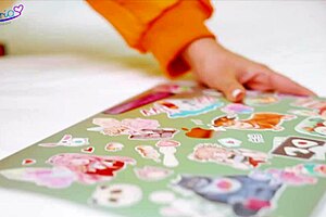 Runa feels naughty playing with her black toy in cosplay