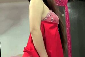 Lace Dress Dancing Showing Legs and Breasts