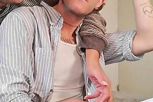 the enamored jackal tenderly eats his boyfriend's ass with delicacy