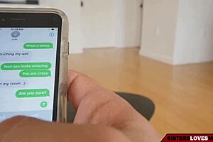 my stepsister sends me naughty pictures of her tits