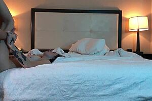 Hot tatted petite beauty fucks in missionary position