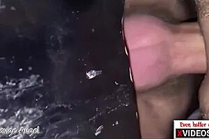 Close-up view of activities at a gloryhole location