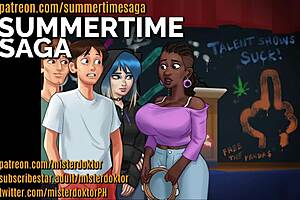 Sexy Super Hero Roleplay With Big Tits And Cute Babe In Summertime Saga