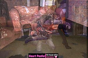 witchy halloween cartoon sex affair with cheating elements