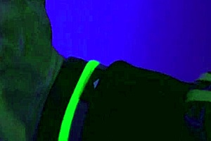 A gay couple celebrates Valentine's with romantic nipple waxplay and bondage