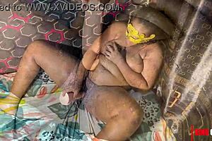 Ebony Wife Home Alone Fingers Wet Pussy with Huge Dildo Toy.