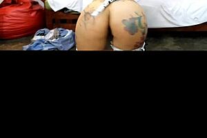 dana barzagli moves seductively, showing her curves.