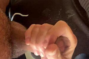 Intriguing custom video where a petite wife gives handjob and blowjob leading to cumshot in jersey for her follower