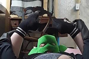 Fat Squirting Milf in Heels and Gloves Toys Her Beaver Pussy Solo