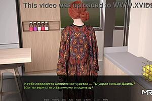 Hugging her big ass in POV anime hentai.