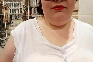 Big Wet Titties in Wet T-Shirt Under Shower