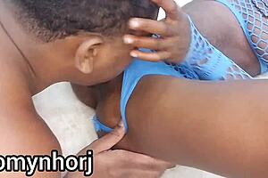 WATCH IZA BLACK MAGRNHA'S FIRST ANAL FUCK WITH DOTADO CARIOCA! FULL VIDEO NOW ON RED!