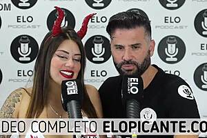 so, sara blonde is just casually sucking a banana with cream on elo podcast in colombia. pretty wild stuff for a blonde.