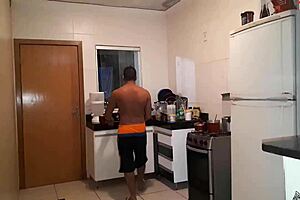 Sister and brother share a moment after mom leaves.