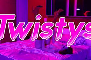 petite gianna dior explores new sensations with magic wand solo