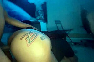 Big Booty Stripper Orgasms In Dorm With Ripped Clothes!