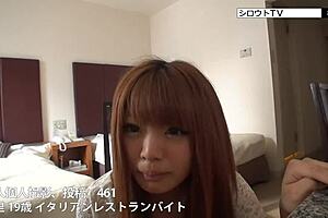 asian girl gives blowjob