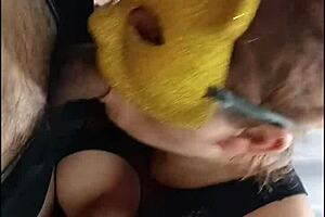 I give oral to my friend after school, he deepthroats me