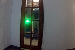 Gigi Breeze intensely sucks through the glory hole.