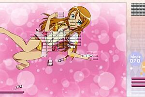 Kousaka Kirino Strips Clothes While Playing Arkanoid Game in Hentai