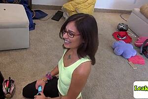 Oh, petite kacie castle gets fucked hard with big cock!