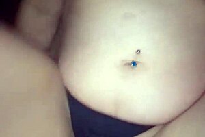 i help my wife with her dick, then fuck her hard, creampie in thong